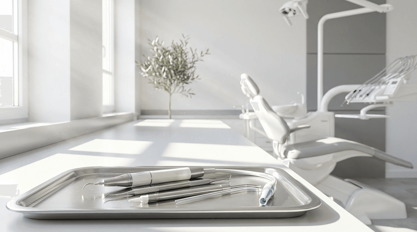 Dental professional reviewing practice growth metrics