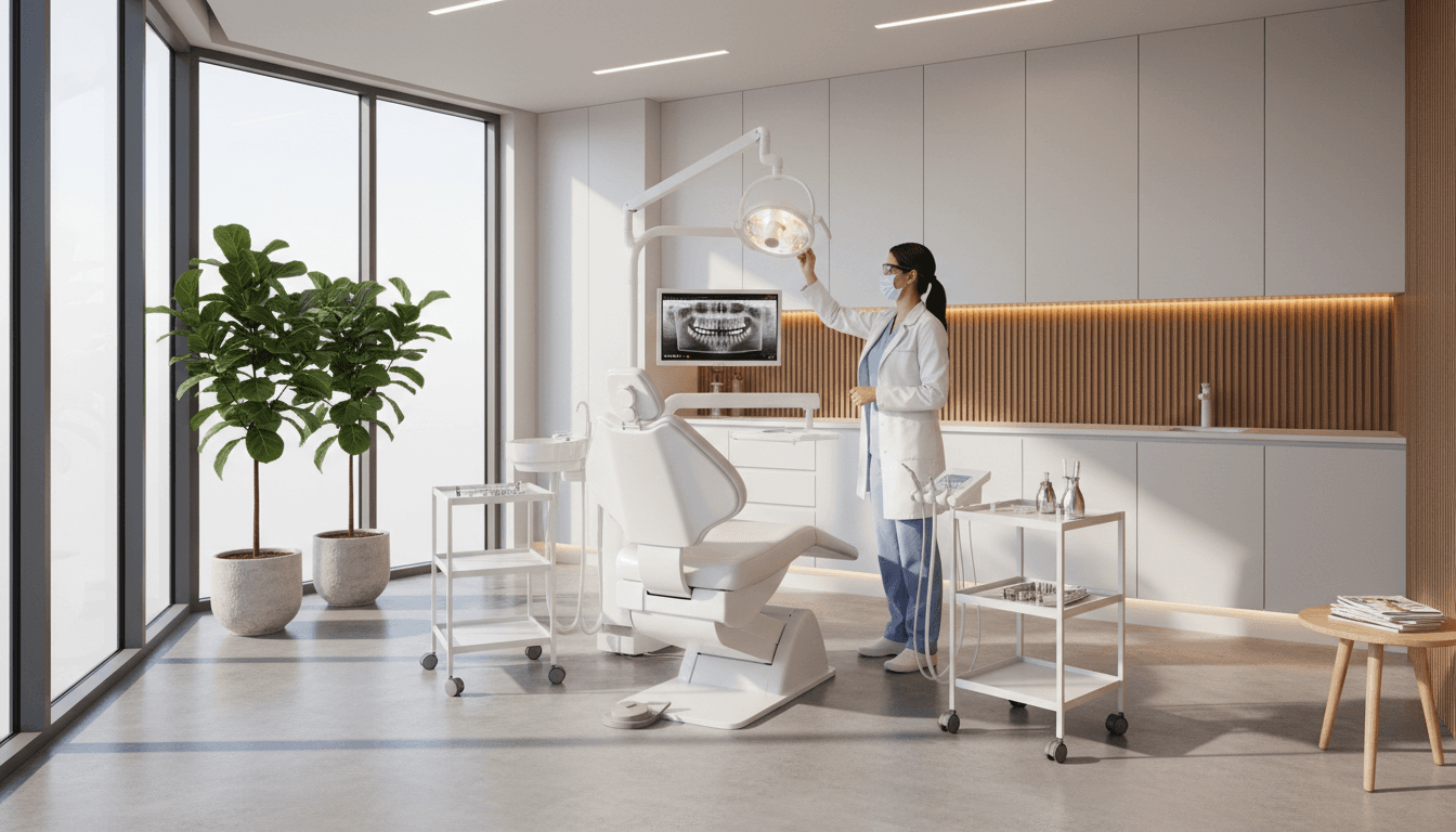 Organized surgical GP practice treatment area